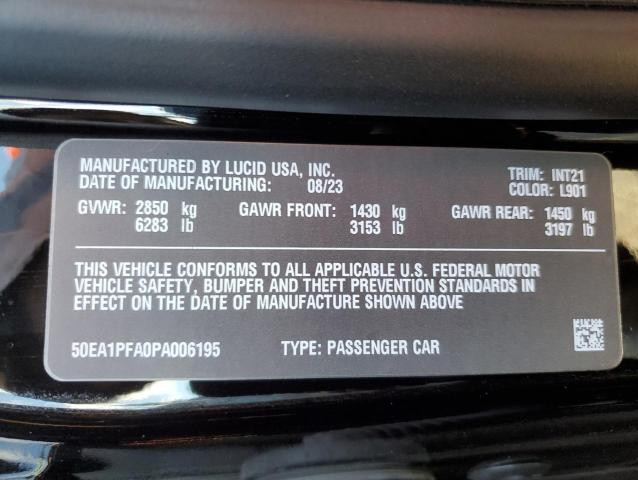 Lucid Air 2023 Pure Lucid Air 2023 Pure