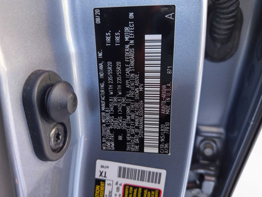 Toyota Highlander 2020 Hybrid Limited Toyota Highlander 2020 Hybrid Limited